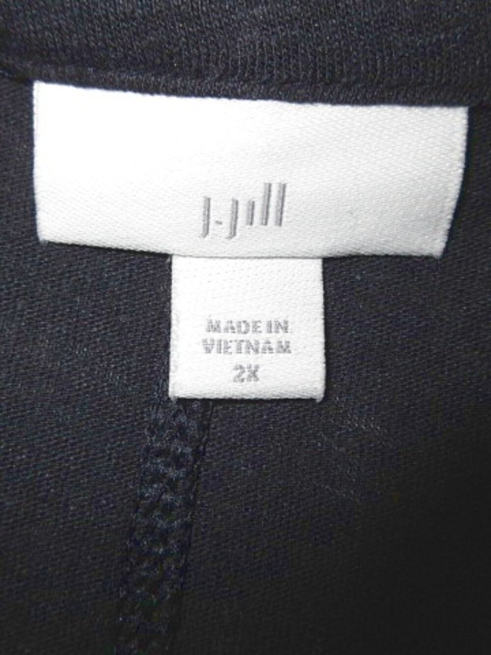 J. Jill Linen Blend Blouse Top Size 2X Pintuck Henley Stretch Tunic Minimalist - Picture 5 of 10